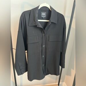 Oversized shirt jacket size medium